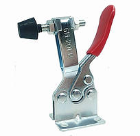 Прижим шарнирно-рычажный горизонтальный 201B, 90 кг, для столярных и слесарных работ, металлический