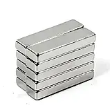 Набір із 10 потужних неодимових магнітів 30x10x2 мм, клас N35, фото 5