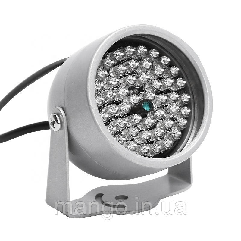 Вуличний інфрачервоний прожектор ІЧ 48 LED для камер відеоспостереження, дальність 30 м, фото 1