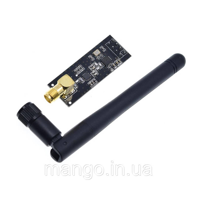 Радіомодуль NRF24L01+PA+LNA 2.4 ГГц з підсилювачем і антеною, дальність до 1000 м, для Arduino, PIC, STM32, фото 1