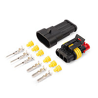 Роз’єм автомобільний електричний герметичний DJ7031-1.5 комплект 3 pin