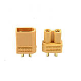 Роз’єм живлення силовий XT30 (тато+мама), 2pin, 30А, для RC-моделей, дронів та електроніки, фото 4