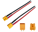 Роз’єм живлення силовий XT30 (тато+мама), 2pin, 30А, для RC-моделей, дронів та електроніки, фото 6