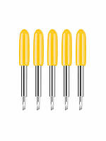 Змінний ніж для плотера 30° (кут заточення), набір 10 шт, вольфрамова сталь, жовті ковпачки для захисту