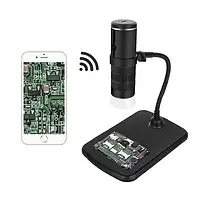 Бездротовий цифровий мікроскоп 1000X Wi-Fi з акумулятором 2 Мп Full HD