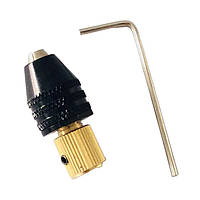 Патрон кулачковий міні 0.3–3.5мм для мікродрилі PCB під вал 3.17мм універсальний