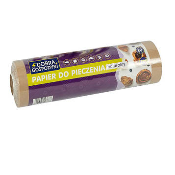 Пергаментний папір для випічки в рулоні ширина 29 см довжина 65 метрів коричневий, антипригарний пергамент для випічки