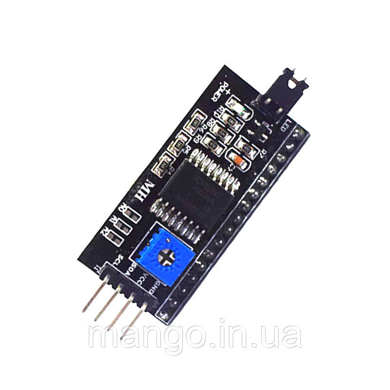 Модуль інтерфейсу IIC/I2C/SPI PCF8574T для дисплеїв 1602 2004 Arduino адаптер, фото 1