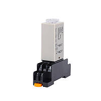 Реле часу H3Y-2 0-30с 24В 5А з колодкою PYF08A для монтажу на DIN-рейку