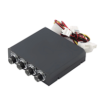 Реобас 3.5 для ПК STW-6002, регулятор обертів вентиляторів 4 канали з підсвічуванням