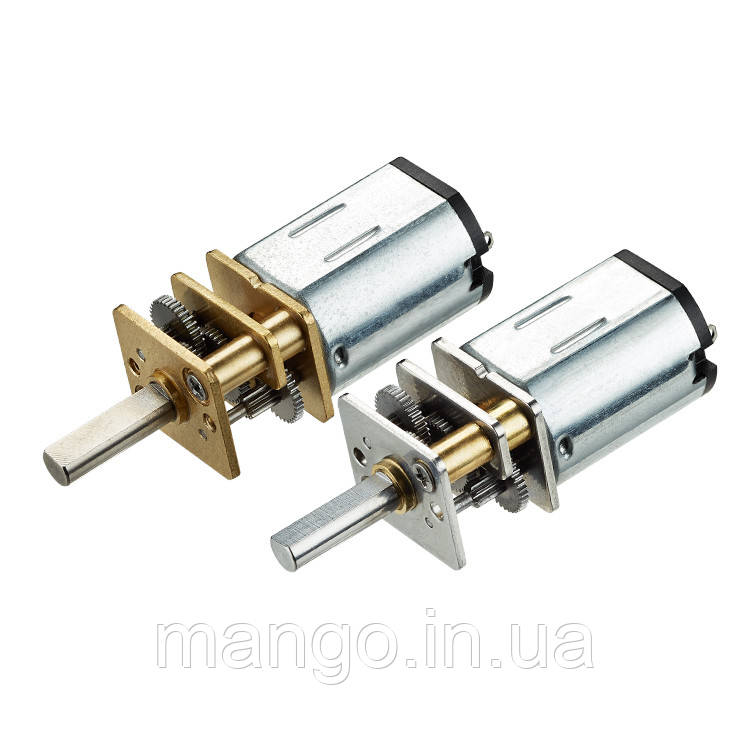 Мотор-редуктор мікро моторчик 12GAN20 12В 100 об/хв електродвигун для роботів моделей, фото 1