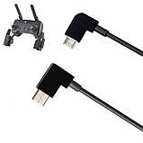 Кабель OTG MicroUSB – Lightning 28см для пульта DJI Spark Mavic Pro Air, фото 4