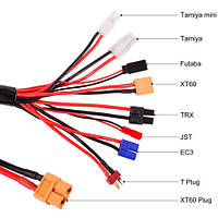 Універсальний кабель-переходник XT60 8в1 для зарядних пристроїв і акумуляторів