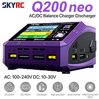 Багатофункціональний зарядний пристрій для акумуляторів SkyRC Q200neo, 4 канали, 400 Вт, 10 А, 1-6S