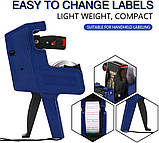 Етикет-пістолет, пістолет для цінників MX-5500 чорнильний багаторазовий 1 рядок, фото 8