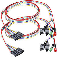 Кнопка ввімкнення та перезавантаження ПК Power SW + Reset SW, з HDD індикаторами