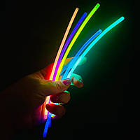 Світлові неонові палички браслети ХІС глоустик 100шт гнучкі різнокольорові ХІС-палички
