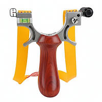 Ергономічна рогатка з прицілом та підсвіткою для спорту, риболовлі й полювання, металева основа