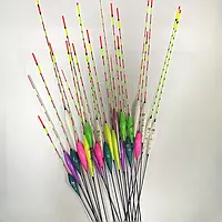 Набір поплавків зі світлодіодами 3 шт, нічна риболовля, батарейки CR425 у комплекті, тубуси