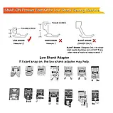 Набір лапок для швейної машини 32 шт універсальний для Singer, Brother, Janome, Baby Lock та інших моделей, фото 3