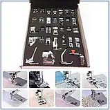 Набір лапок для швейної машини 32 шт універсальний для Singer, Brother, Janome, Baby Lock та інших моделей, фото 7