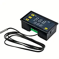 Терморегулятор W3230 з датчиком NTC10K, живлення 220В, діапазон -50~120°C, режими нагріву та охолодження