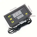 Терморегулятор W3230 з датчиком NTC10K, живлення 220В, діапазон -50~120°C, режими нагріву та охолодження, фото 3