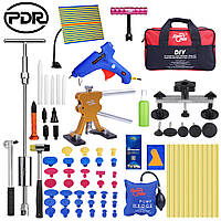 Набір для видалення вм’ятин без фарбування Super PDR 77в1 професійний інструмент з мініліфтером та молотками