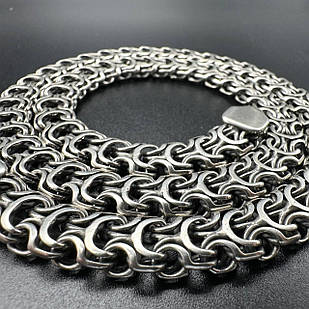 Стильний масивний чоловічий ланцюжок плетіння Рамзес 925 проба срібло