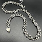 Стильний масивний чоловічий ланцюжок плетіння Рамзес 925 проба срібло, фото 5