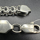 Стильний масивний чоловічий ланцюжок плетіння Рамзес 925 проба срібло, фото 8