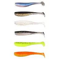 Їстівні віброхвости Amlucas Easy Shiner 7.5 см 2 г, 10 шт, силіконові приманки для риболовлі