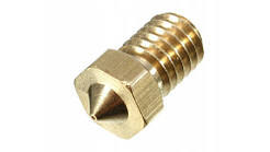 Латунне сопло E3D М6 0.2 мм, діаметр під 1.75 мм, змінна насадка для друку 3D-принтера