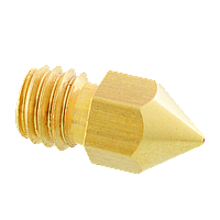 Латунне сопло MK8 MK9 0.5 мм, діаметр під 1.75 мм, насадка для екструдера 3D-принтера