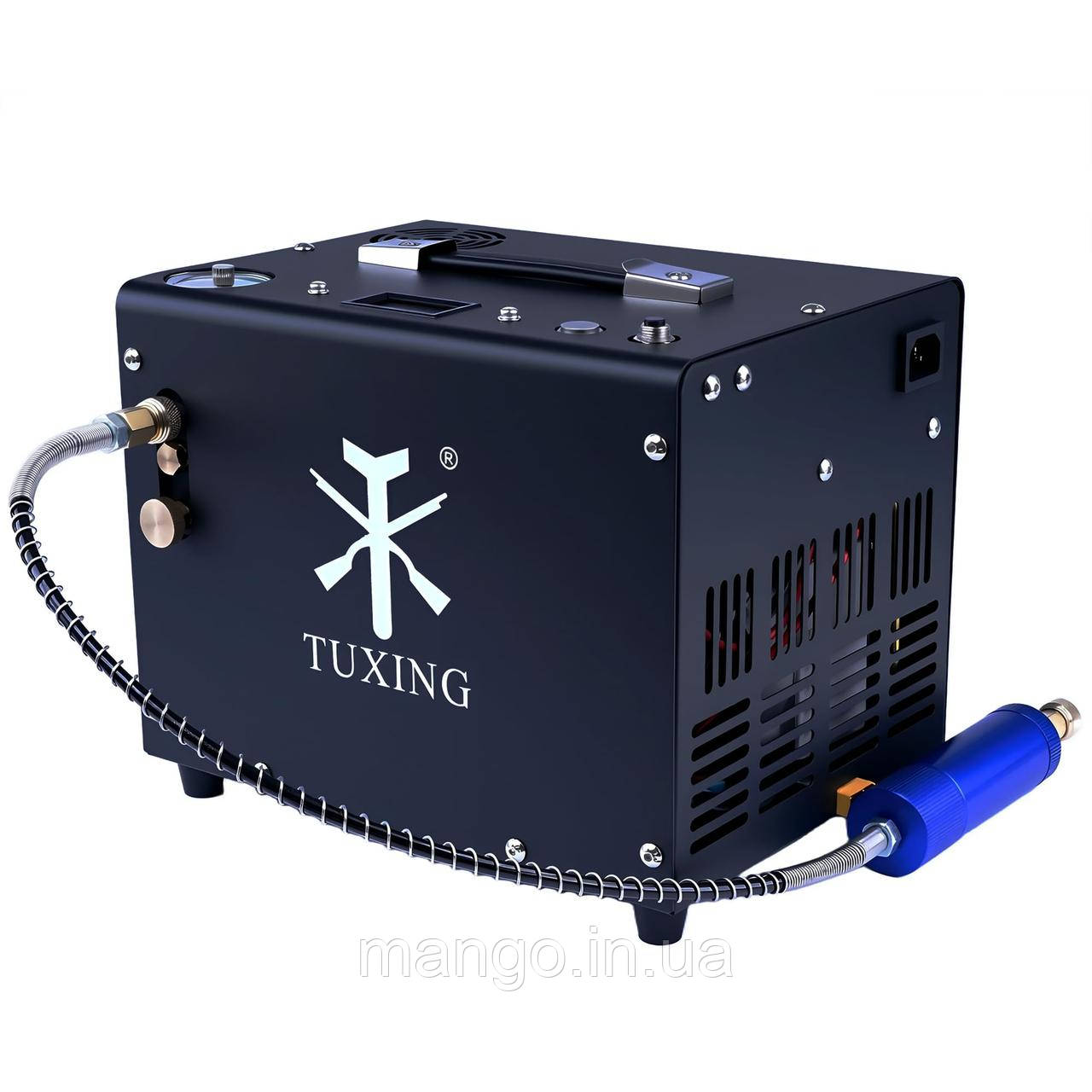 Електричний PCP компресор Tuxing TXET061, 300 Бар, 220В/12В, 300Вт для пневматики, балонів та спорядження, фото 1