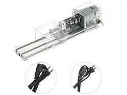 Міні токарний верстат по дереву 100 Вт, мережевий, для моделізму та виготовлення бусин