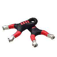 Суцільнометалева спортивна рогатка з нержавіючої сталі з прицілом і шкіряною ручкою для стрільби та відпочинку