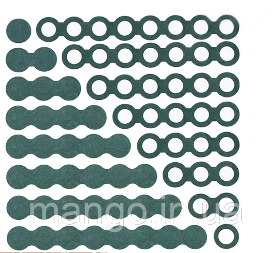 Паперова ізоляційна прокладка для акумуляторів 18650, кільця 1S для АКБ, набір 175шт, фото 1