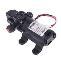 Насос водяний мембранний 12В 6л/хв 72Вт 130psi, насос високого тиску для води