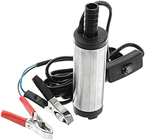 Занурювальний насос 12В, 12 л/хв, 38 мм, для перекачування дизпального, алюмінієвий корпус