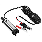 Занурювальний насос 12В, 12 л/хв, 38 мм, для перекачування дизпального, алюмінієвий корпус, фото 2