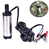 Занурювальний насос 12В, 12 л/хв, 38 мм, для перекачування дизпального, алюмінієвий корпус, фото 3