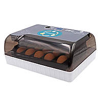 Інкубатор автоматичний побутовий на 12 яєць з овоскопом LCD дисплей 40Вт прозорі стінки