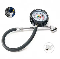 Пістолет для накачування коліс і шин з манометром 0-220 PSI 0-16 Бар компресорний насос авто