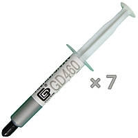Термопаста GD460 3 г у шприці, теплопровідність 2 Вт/(м·K), -50~200°C, срібляста