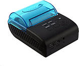 Чековий принтер 58 мм 5805DD, мобільний POS термопринтер Bluetooth 4.0 з акумулятором, фото 4