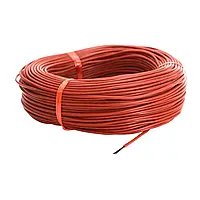 Кабель карбоновий нагрівальний 33Ом 12К 100м у силіконовій ізоляції тепла підлога/стіни