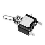 Тумблер-перемикач живлення 12В 20А з LED підсвіткою, червоний вимикач для авто та техніки, фото 4