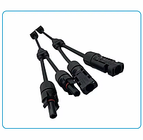 Кабель MC4 Y-подібний розгалужувач 4мм для сонячних панелей, пара, підключення PV