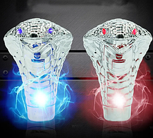 Світлова ручка КПП «Кобра» з LED-очима, універсальна, 10–12 мм, срібляста